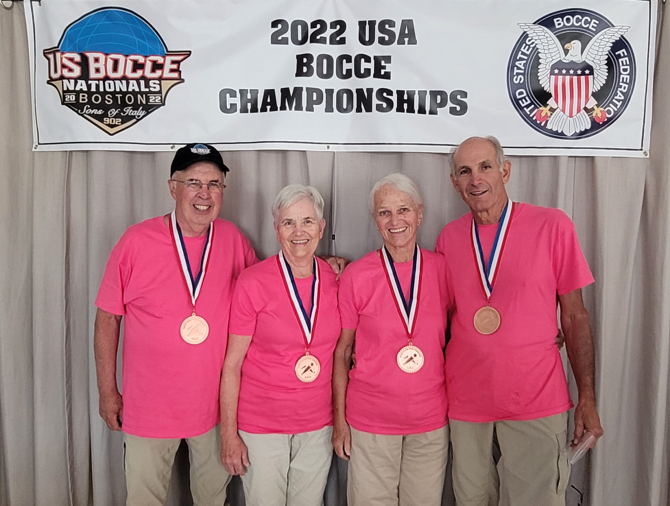 Bronze Medalists: Marianne and Mike Schmidt, Jenny and Tony Simone